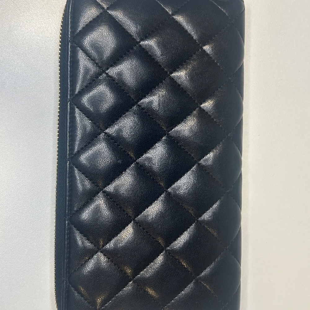 Chanel Lambskin Zip Wallet - Picture 2 of 9